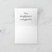 黄色い花お礼ノートカード空白の（内側） サンキューカード (内部)