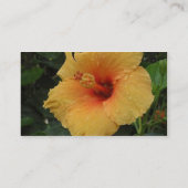 黄色い花が付いている名刺 名刺 (裏面)