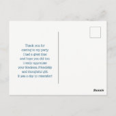 黄色い花が咲き誇る可愛いブラウンベア ポストカード (裏面)