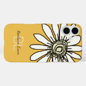 黄色い花が咲パーソナライズされたく Case-Mate iPhoneケース (裏面 (横))