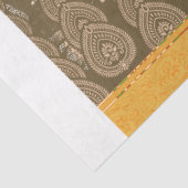 黄色い花が絵を描付いているデザイン 薄葉紙 (詳細)