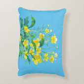 黄色い花こんにちは夏 アクセントクッション (裏面(縦))