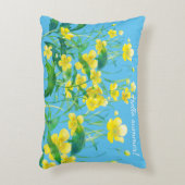黄色い花こんにちは夏 アクセントクッション (正面(垂直))