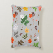 黄色い花と白いバラ11 アクセントクッション (裏面(縦))