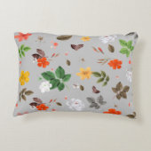 黄色い花と白いバラ11 アクセントクッション (裏面)