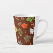 黄色い花と白いバラ12 カフェラテマグ (右)