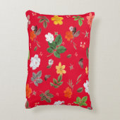 黄色い花と白いバラ13 アクセントクッション (裏面(縦))