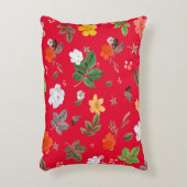 黄色い花と白いバラ13 アクセントクッション (正面(垂直))