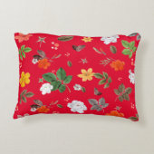 黄色い花と白いバラ13 アクセントクッション (裏面)