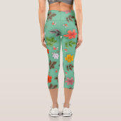 黄色い花と白いバラ14 カプリレギンス (裏面)