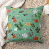 黄色い花と白いバラ14 クッション (ブランケット)