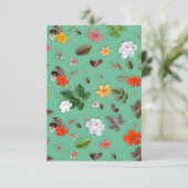 黄色い花と白いバラ14 サンキューカード (スタンド正面)