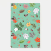 黄色い花と白いバラ14 ポストイット (正面)