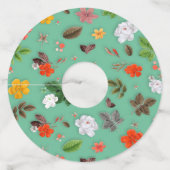 黄色い花と白いバラ14 ワイングラスタグ (裏面)