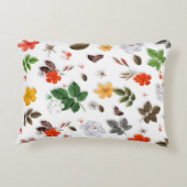 黄色い花と白いバラ15 アクセントクッション (裏面)