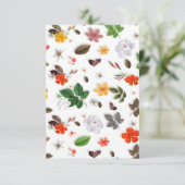 黄色い花と白いバラ15 サンキューカード (スタンド正面)