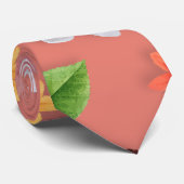 黄色い花と白いバラ19 ネクタイ (ロール)