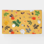 黄色い花と白いバラ20 横断幕 (横)