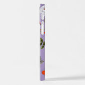 黄色い花と白いバラ21 iPhoneケース (左側面)