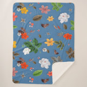 黄色い花と白いバラ23 シェルパブランケット (正面)