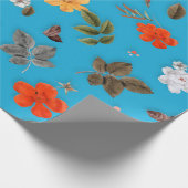 黄色い花と白いバラ24 ラッピングペーパー (角)