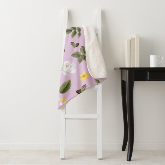 黄色い花と白いバラ5 シェルパブランケット (インサイチュ)