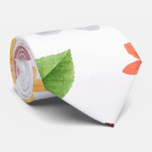 黄色い花と白いバラ7 ネクタイ (ロール)