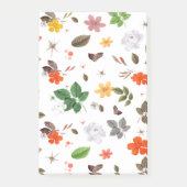 黄色い花と白いバラ7 ポストイット (正面)