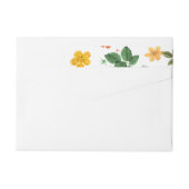 黄色い花と白いバラ7 ラップアラウンドラベル (裏面)