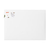 黄色い花と白いバラ7 ラップアラウンドラベル (正面)