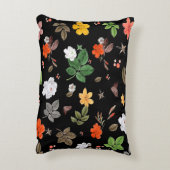 黄色い花と白いバラ8 アクセントクッション (裏面(縦))