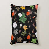 黄色い花と白いバラ8 アクセントクッション (正面(垂直))