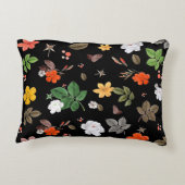 黄色い花と白いバラ8 アクセントクッション (裏面)