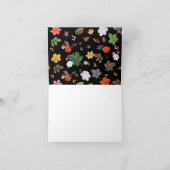 黄色い花と白いバラ8 サンキューカード (内部)