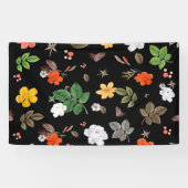 黄色い花と白いバラ8 横断幕 (横)