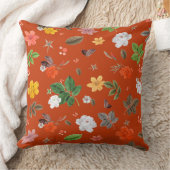 黄色い花と白いバラ9 クッション (ブランケット)