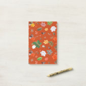 黄色い花と白いバラ9 ポストイット (デスク上)