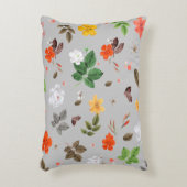 黄色い花と白い薔薇 11 アクセントクッション (正面(垂直))