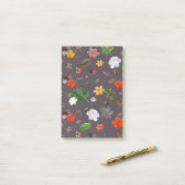 黄色い花と白い薔薇 26 ポストイット (デスク上)