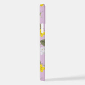 黄色い花と白い薔薇 5 iPhoneケース (右側面)