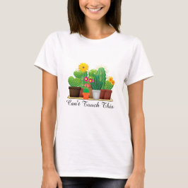 黄色い花のサボテン / ガーデンTシャツ Tシャツ