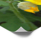 黄色い花のポスター ポスター (角)