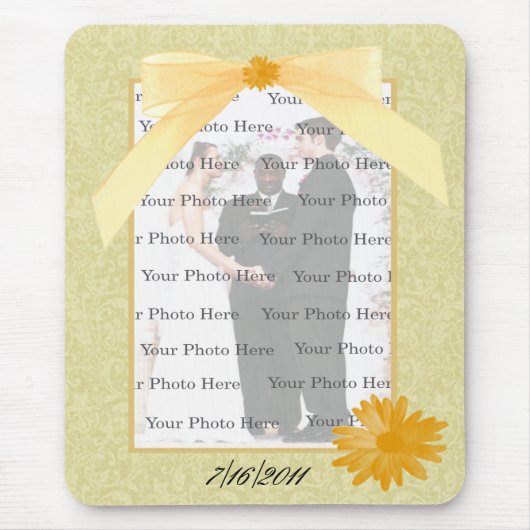 黄色い花のマウスパッド マウスパッド (正面)