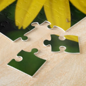 黄色い花のマクロ ジグソーパズル (側面)