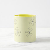 黄色い花のマグカップ マグカップ (中央)