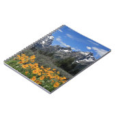 黄色い花の付いたグランドティトン ノートブック (左側)