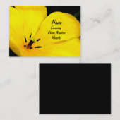 黄色い花の名刺 名刺 (正面/裏面)