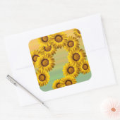 黄色い花の春 スクエアシール (封筒)
