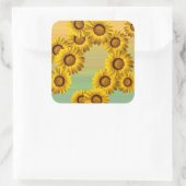 黄色い花の春 スクエアシール (バッグ)