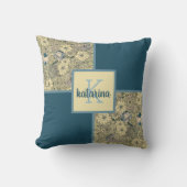 黄色い花の束 クッション (正面)